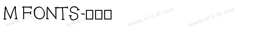 M FONTS字体转换